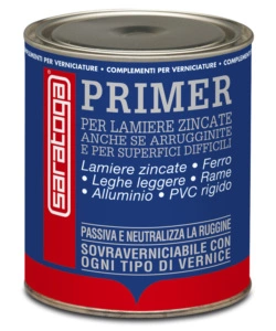 PRIMER PER LAMIERE ZINCATE IN ALLUMINIO, 1 LITRO - SARATOGA